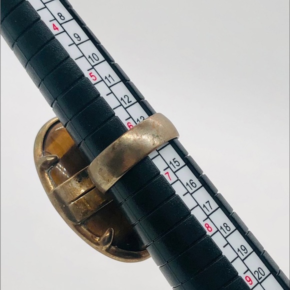 Vintage Retro Statement Cocktail Tigers Ring - Picture 6 of 9